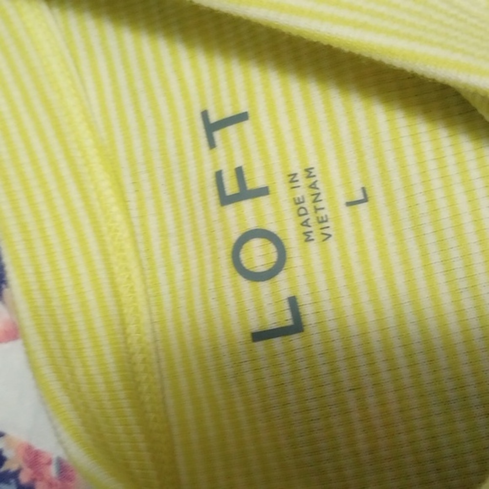 High Neck Tank Top Lemon Yellow Size L (Fits like M) NWOT